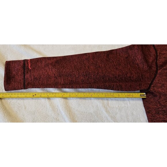 Under Armour UA Hoodie Medium Storm Fleece Twist Red & Black Big Logo *read Info - Picture 6 of 11